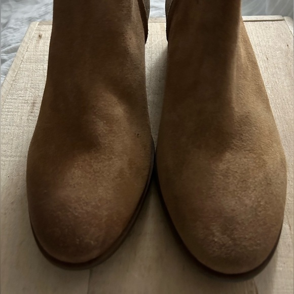 FRYE AND CO. Brown Leather Suede Side Zip Glitter Booties Boots Women's Sz 11 M - Picture 3 of 8